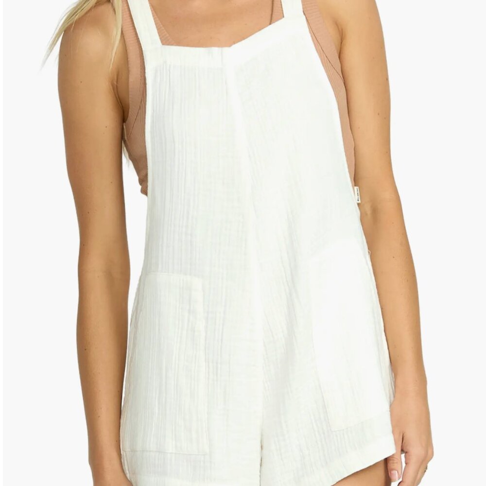 Billabong Beach Crush Romper - Salt Crystal - XL - NWT
